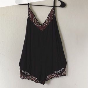 Cleobella embroidered romper